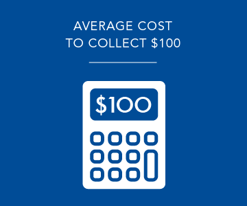 Average cost to collect $100